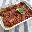 Лазаня с кайма и котидж сирене